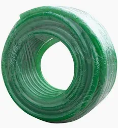 silicone slang 12/16mm groen transparant /m