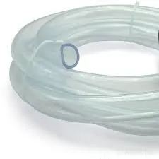 silicone slang 16/22mm blauw transparant /m