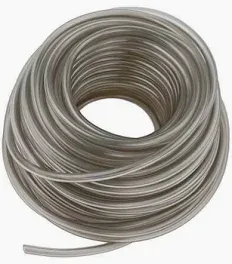 silicone slang 9/12mm grijs transparant /m