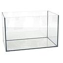 aquarium volglas 100x40x40cm (6mm, geslepen bovenranden, zwarte silicone, 2 lengtestrips, 160l)