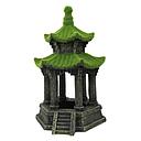 deco temple with moss 17x14.3x24.8cm