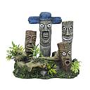 deco totem 4 faces - 16.5x10x15cm